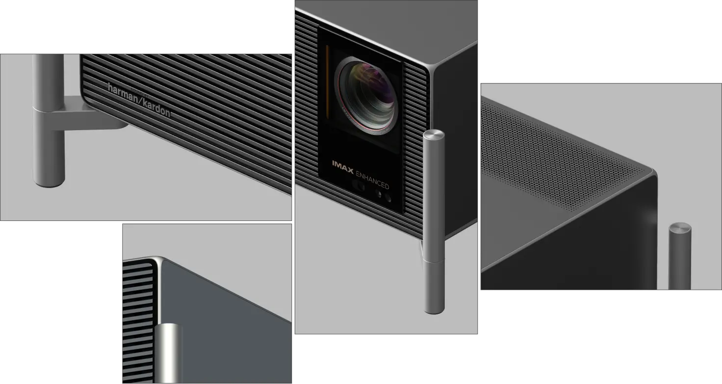 TITAN Noir Series 4K Movie Projector with Dual Iris System