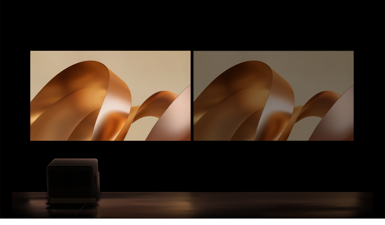 XGIMI HORIZON S Max Heimkino-Projektor 4K mit 3100 ISO-Lumen für hohe Helligkeit: Projektion im Vergleich