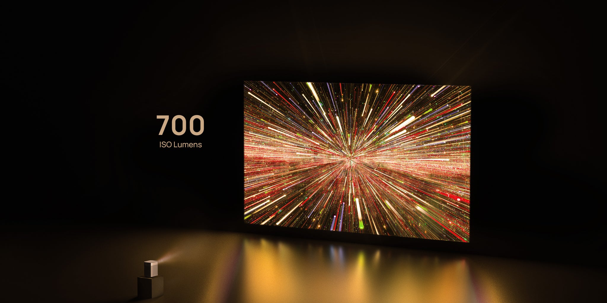 XGIMI Halo+ (neu) tragbarer Full-HD-Projektor mit einer Helligkeit von 700 ISO-Lumen