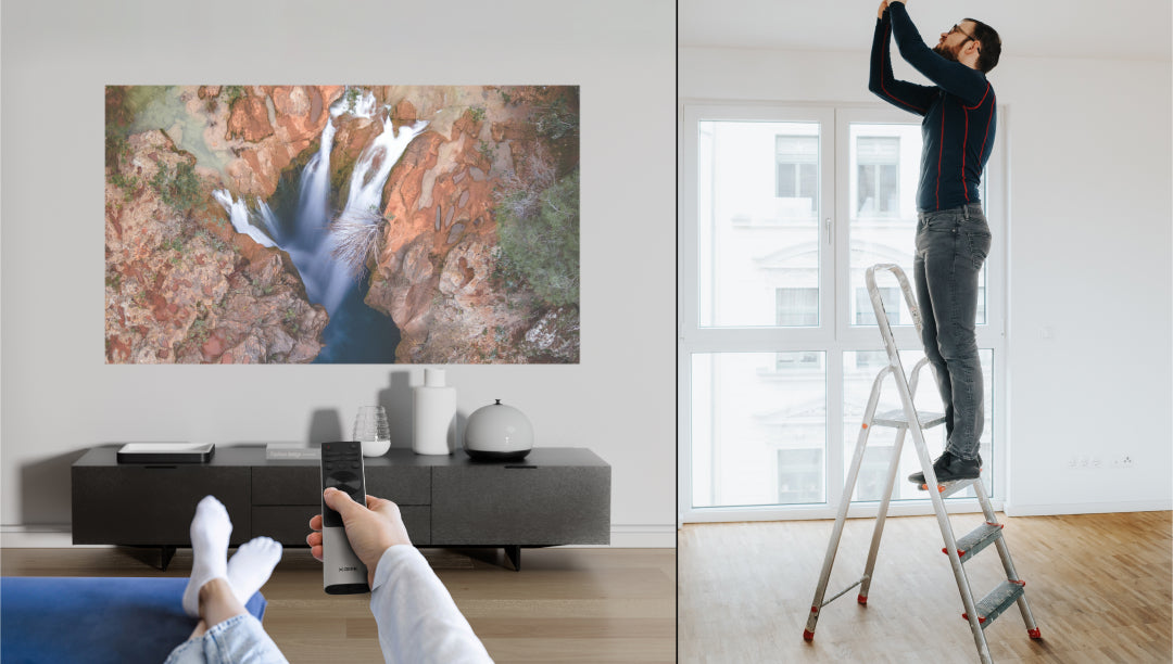 XGIMI TITAN 4K 5000 Lumens projector Flexible Placement with Automated Lens Shifting