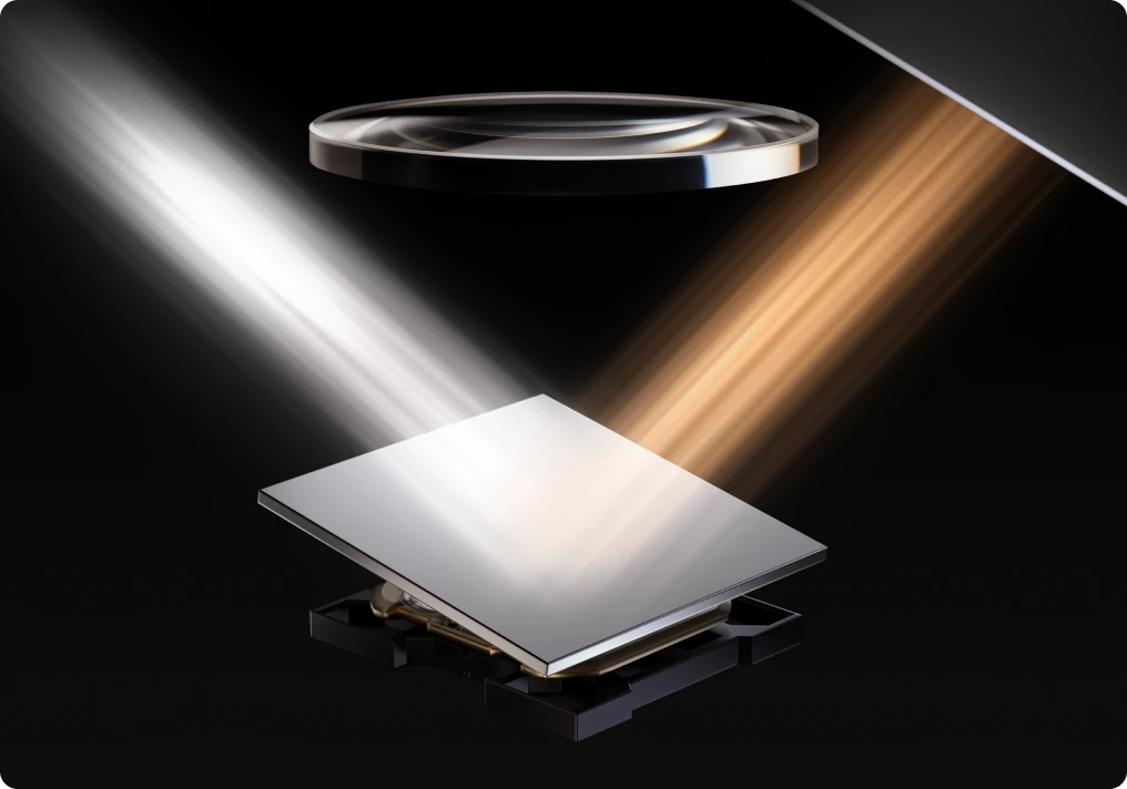Micromirror redirecting stray light