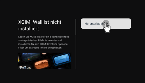 Step 1 - Click the button and download the XGIMI Wall
